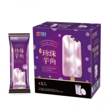 XIAOMEI Taro Chunks Ice Cream Bar Ice Pop 4pc